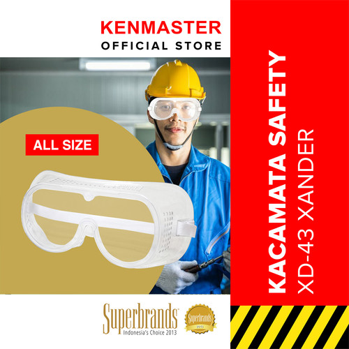 [EZM.2501180] Xander Kacamata Safety / Kaca Mata Pelindung XD-43 - KACA023