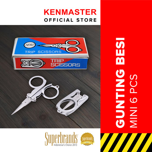 [EZM.2500461] Kenmaster Gunting Besi Lipat 8cm (H800) Isi- 6 Pcs