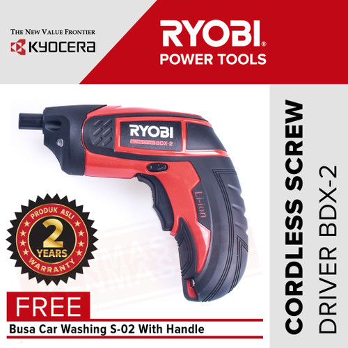 [EZM.2500485] Ryobi Bor Cordless Screw Driver BDX-2 FREE Busa S02 +Face Shield