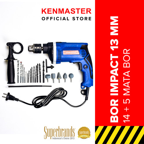 [EZM.2500744] Kenmaster Bor Impact Drill 13MM With Box - Bor Listrik