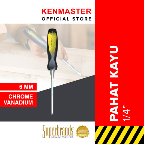 [EZM.2500821] Sunflex Pahat Kayu 1/4" Gagang Transparan - PHTK019
