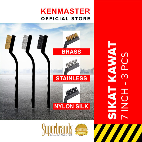 [EZM.2501307] Kenmaster Sikat 7" 3Pcs/Set