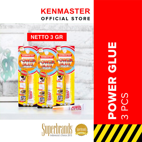 [EZM.2500934] Kenmaster Lem Power Glue 3 Pcs