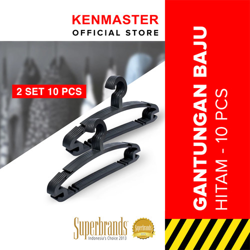 [EZM.2500982] Kenmaster Gantungan Baju /Hanger H05 2 Set - 10 Pcs