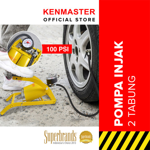 [EZM.2501059] Kenmaster Pompa Injak 2 Tabung - Kuning