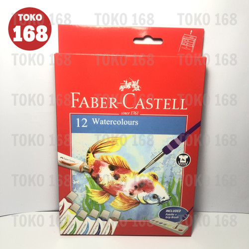 FABER CASTELL Cat Air/Watercolor paint 12 Warna 12 Ml 121004N (SET)