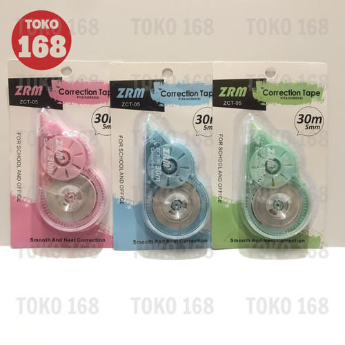 ZRM Tipex Kertas/Correction Tape 5mm x 30M ZCT-05 (PCS)