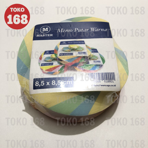 MASTER Kertas Memo/ Notes Warna Tanpa Lem Ukuran 8.5 cm x 8.5 cm (PAK)