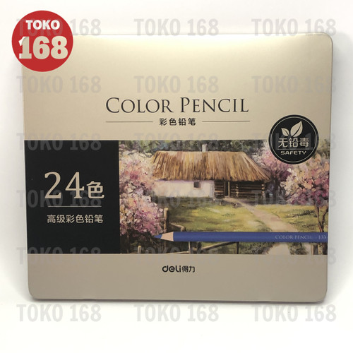 DELI Color Pencil / Pensil Warna 24 Warna 6565 (SET)