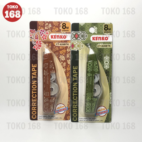 KENKO Correction Tape / Tipex Kertas Batik CT-828BTK (PCS)