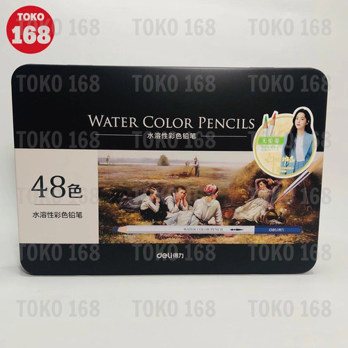 DELI Watercolor Pencils 48 Colors 6523 (SET)