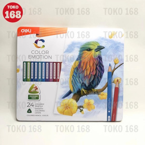 DELI Colored Pencil 24 Colors / Pensil Warna 24 Warna C00225 (SET)