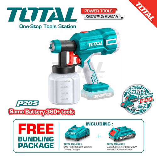 [EZM.8200444] TOTAL CORDLESS SPRAY GUN / SPRAY GUN 20V TSGLI2001