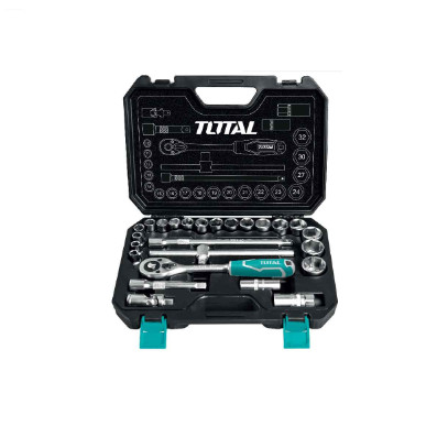 [EZM.8200161] TOTAL KUNCI SOK SET 25PCS 1/2" / TOOLS SET KUNCI SOK THT121251