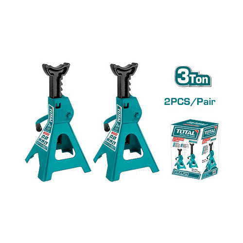 [EZM.8200172] TOTAL TAHANAN DONGKRAK/JACK STAND 3 TON 1 SET 2 PCS THJS0301