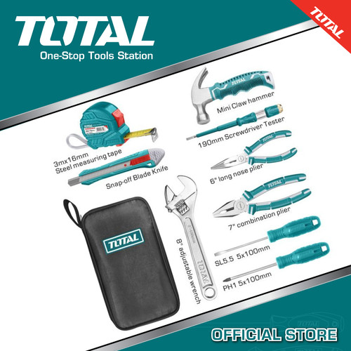 [EZM.8200224] TOTAL HANDTOOLS SET 9 PCS /TOOLS SET THKTHP90096