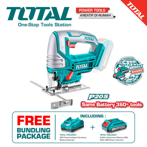 [EZM.8200242] TOTAL LITHIUM-ION JIG SAW/MESIN JIG SAW TJSLI8501