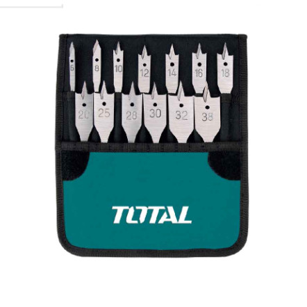 [EZM.8200309] TOTAL 13PCS MATA BOR KAYU FLAT TACSD70131