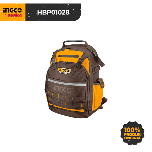 [EZM.8100198] Tools Backpack (8 kg) INGCO HBP01028 Tas Ransel Alat Perkakas Tukang