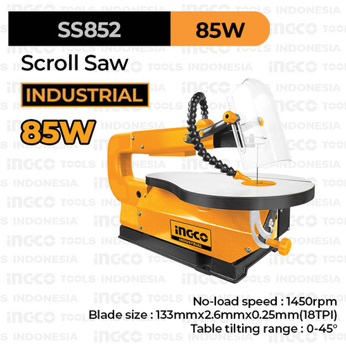 [EZM.8100228] Scroll Saw (85W) INGCO SS852 Mesin Gergaji Meja Ukir Kayu Triplek