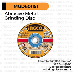 [EZM.8100365] Grinding Disc 4.5"(115 mm) INGCO Mata Batu Gerinda Asah Poles Inch
