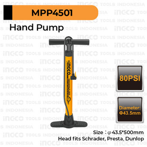 [EZM.8100390] Hand Pump (50cm) INGCO MPP4501 - Pompa Angin Manual Tangan Sepeda Bola