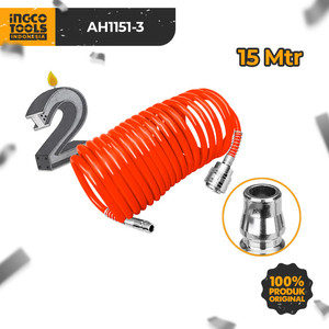 [EZM.8100398] Spiral Air Hose (15 M) INGCO AH1151-3 - Selang Angin Kompresor Recoil