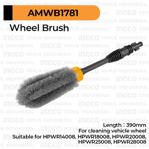 [EZM.8100434] Wheel Brush INGCO AMWB1781 Sikat Cuci Velg Roda Ban Mobil Jet Cleaner