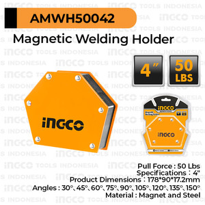 [EZM.8100446] Magnetic Welding Holder (4") INGCO AMWH50042 - Siku Magnet Las Arrow