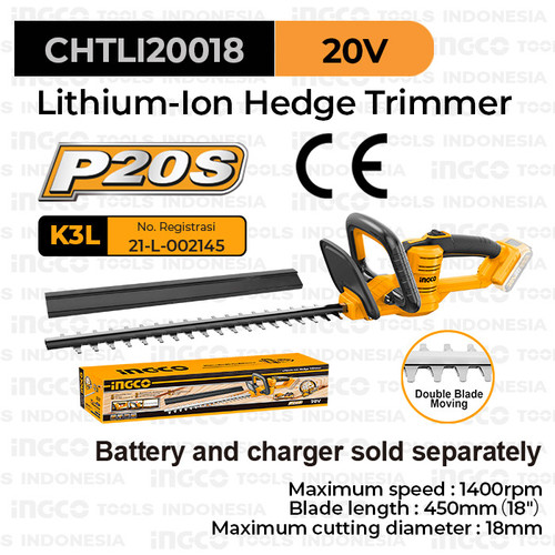 [EZM.8100454] P20S Hedge Trimmer (18") INGCO CHTLI20018 Mesin Pangkas Potong Dahan