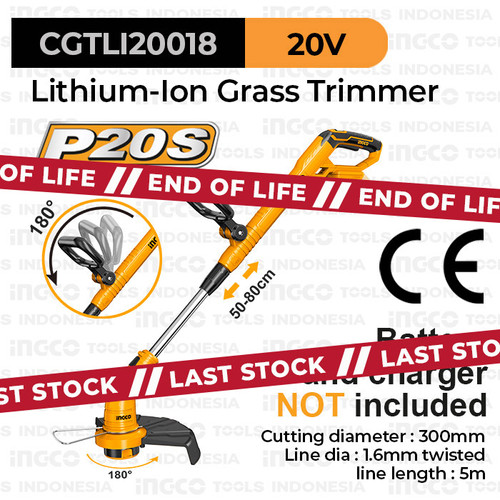 [EZM.8100457] P20S String Grass Trimmer INGCO CGTLI20018 Mesin Potong Rumput Senar