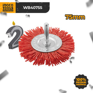 [EZM.8100727] Nylon Circular Brush (Bor 3") INGCO WB40755 Sikat Piring Plastik Nilon