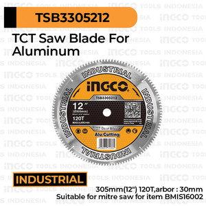 [EZM.8100490] Aluminium TCT Saw Blade (12") INGCO - Mata Potong Gergaji Miter Mitre