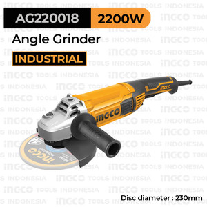 [EZM.8100518] Angle Grinder (9"/230mm) INGCO AG220018 - Mesin Gerinda Tangan 9 Inch
