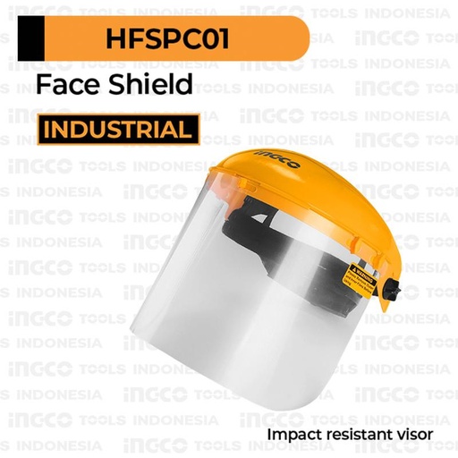 Impact Resistant Visor INGCO HFSPC01 Safety Mask Face Shield Kedok