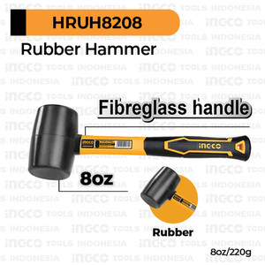 [EZM.8100750] Rubber Mallet (8 oz) INGCO HRUH8208 - Hammer Palu Karet Malet Keramik