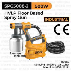 [EZM.8100564] HVLP Spray Paint Gun (FLB 800cc) INGCO SPG5008-2 Cat Semprot Finishing Body Mobil