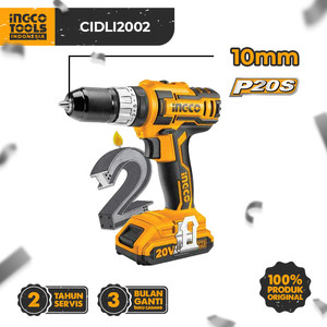 P20S Cordless Impact Drill (10mm) INGCO CIDLI2002 - Bor Tembok Baterai