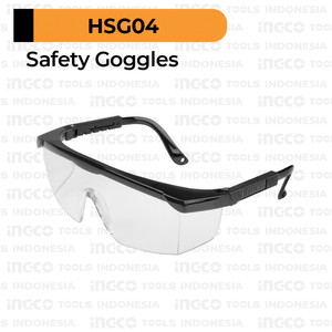 [EZM.8100577] Clear Safety Glass INGCO HSG04 Goggle Google Kacamata Kaca Mata Proyek