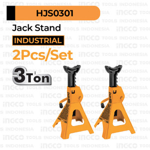 [EZM.8100590] 2-Pcs Jack Stand Set (3 ton) INGCO HJS0301 - Tahanan Ganjalan Dongkrak