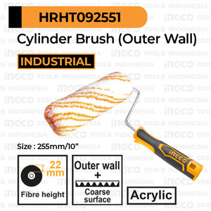 [EZM.8100778] Roller Brush Exterior 10" INGCO HRHT092551 Gagang Rol Roll Cat Tembok