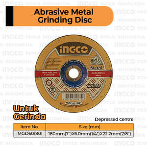 [EZM.8100628] Grinding Disc 7" INGCO MGD601801 - Mata Batu Gerinda Asah Poles 7 Inch