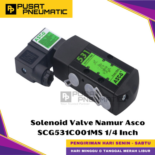 [EZM.9500980] Solenoid Valve Namur ASCO 531 Selenoid 3/2 & 5/2 Type SCG531C001MS
