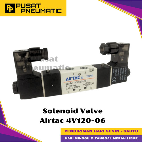 [EZM.9501127] 4v120-06 Solenoid Valve Airtac 4v 120-06 Selenoid Valve Type 4v120 06