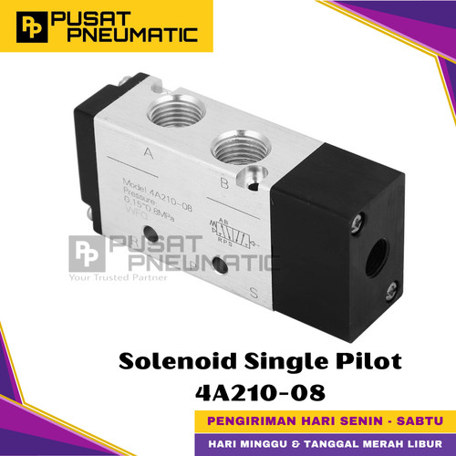[EZM.9501130] 4A210-08 Solenoid Valve 4A 210-08 Selenoid Single Pilot Type 4A210 08