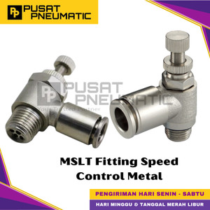 [EZM.9501180] MSLT 06-01 Fitting Speed Control Metal Slip Lock Selang 6mm Drat 1/8
