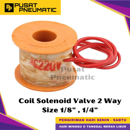 [EZM.9501245] Coil Kumparan Solenoid Valve 2 Way Size 1/8" , 1/4"