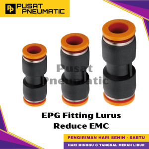 [EZM.9501271] EPG 12-08 Fitting Lurus Reducer Slip Lock Selang 12mm x 8mm EMC