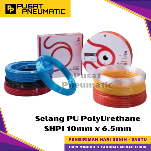 [EZM.9501333] Selang Pu PolyUrethane SHPI Pneumatic OD 10 x ID 6.5 1 Roll 100 Meter