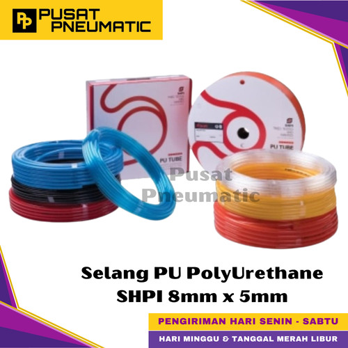 [EZM.9501334] Selang Pu PolyUrethane SHPI Pneumatic OD 8 x ID 5 1 Roll 100 Meter